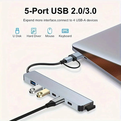 Conector  7 en 1 Tipo C/USB/Mixto