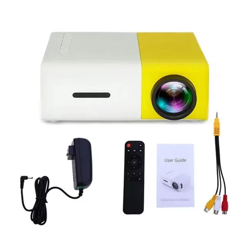 Mini Proyector HD YG300, Proyector Portátil Para Cine En Casa, Películas Al Aire Libre, Teléfono Móvil, LED, USB, Proyector De M